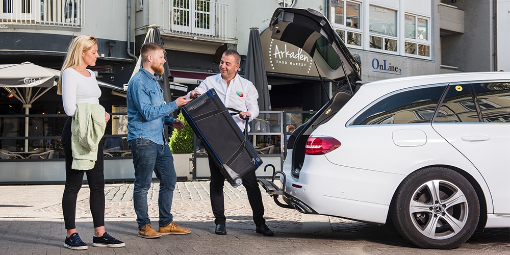 taxa med plads til stor bagage